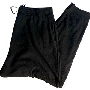 Victoria’s Secret Waffle Knit Black Jogger Sweatpants Loungewear